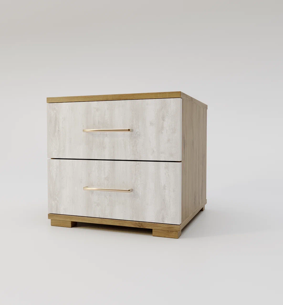 Изображение товара Комплект мебели для спальни Мебель-КМК Мишель 1 КМК 1040 (дуб наварра/бетон пайн светлый)