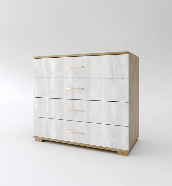 Изображение товара Комплект мебели для спальни Мебель-КМК Мишель 1 КМК 1040 (дуб наварра/бетон пайн светлый)