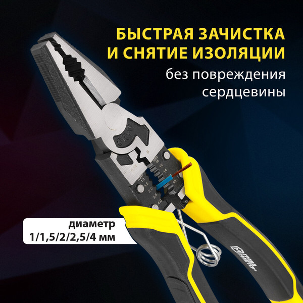 Изображение товара Плоскогубцы Грандмастер Многофункциональные PL-217 / 671255
