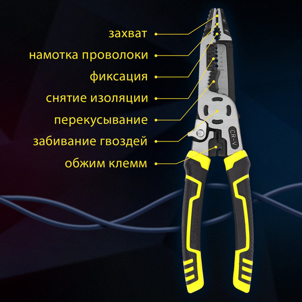 Изображение товара Плоскогубцы Грандмастер Многофункциональные PL-225 / 671258
