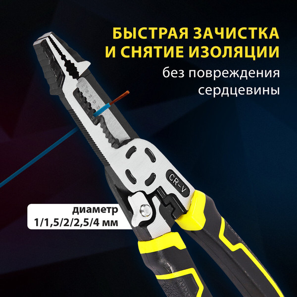 Изображение товара Плоскогубцы Грандмастер Многофункциональные PL-225 / 671258