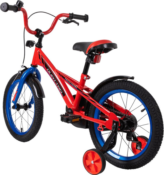 Изображение товара Детский велосипед Tech Team Quattro 12 / NN013909 (красный, разобранный, в коробке)