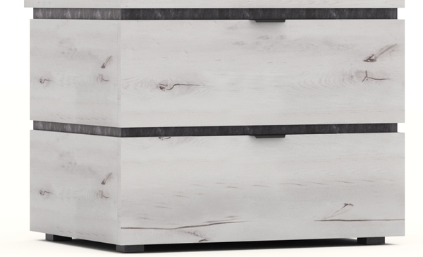 Изображение товара Комплект мебели для спальни Мебель-КМК Ривьера 3 КМК 1044 (бетон пайн светлый/бетон спаркс 861/канадский дуб Арктик)