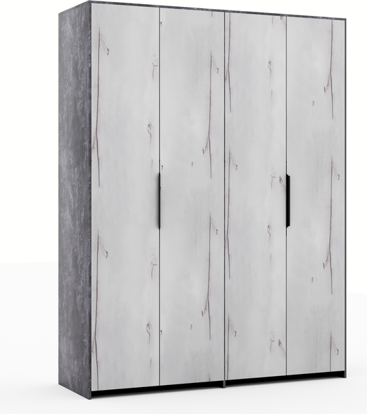 Изображение товара Комплект мебели для спальни Мебель-КМК Ривьера 3 КМК 1044 (бетон пайн светлый/бетон спаркс 861/канадский дуб Арктик)