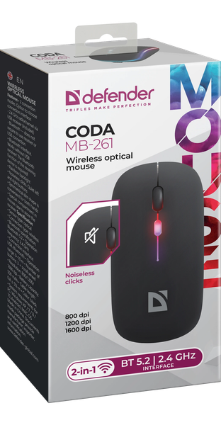 Изображение товара Мышь Defender Coda MB-261 / 52261