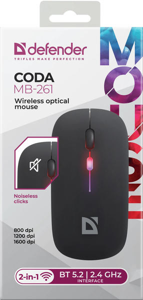 Изображение товара Мышь Defender Coda MB-261 / 52261