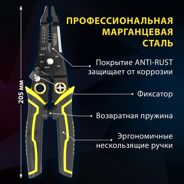 Изображение товара Плоскогубцы Грандмастер Многофункциональные PL-205 / 671261
