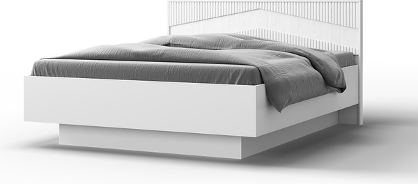 Изображение товара Комплект мебели для спальни Мебель-КМК Оливия 1 КМК 1024 (белый текстурный/М3 ясень белый текстурный)