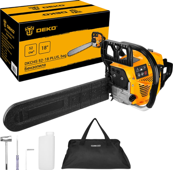 Изображение товара Бензопила цепная Deko DKCHS 52-18 Plus / 085-2003