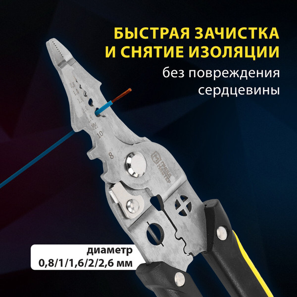 Изображение товара Плоскогубцы Грандмастер Многофункциональные PL-210 / 671263