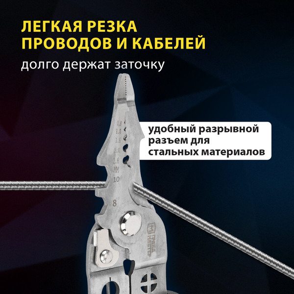 Изображение товара Плоскогубцы Грандмастер Многофункциональные PL-210 / 671263
