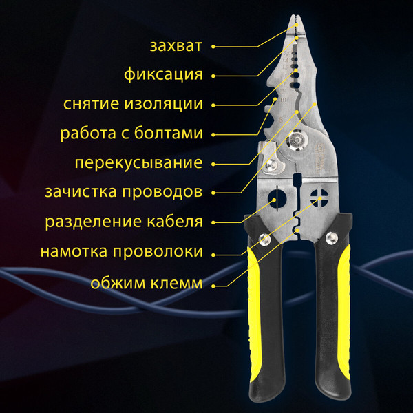 Изображение товара Плоскогубцы Грандмастер Многофункциональные PL-210 / 671263