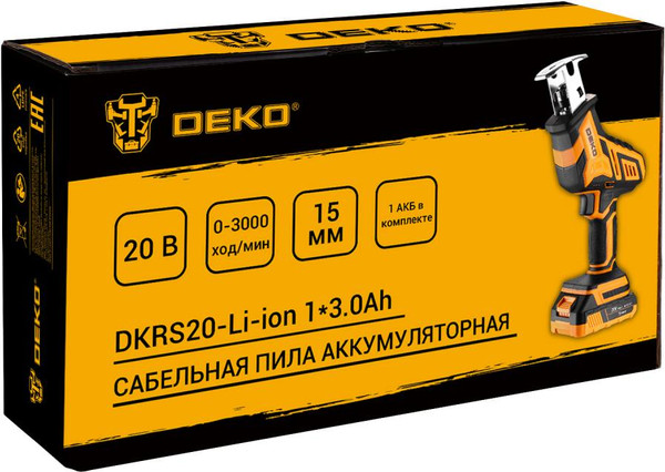 Изображение товара Сабельная пила Deko DKRS20 / 085-1069