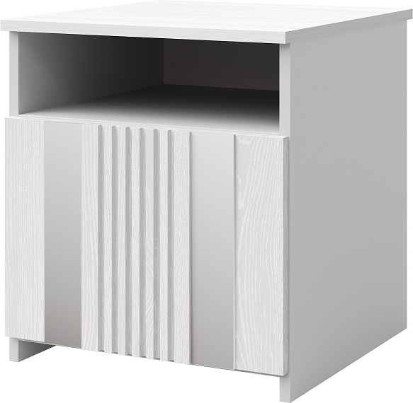 Изображение товара Комплект мебели для спальни Мебель-КМК Харди 2 КМК 1005 (белый текстурный/М3 ясень белый текстурный)