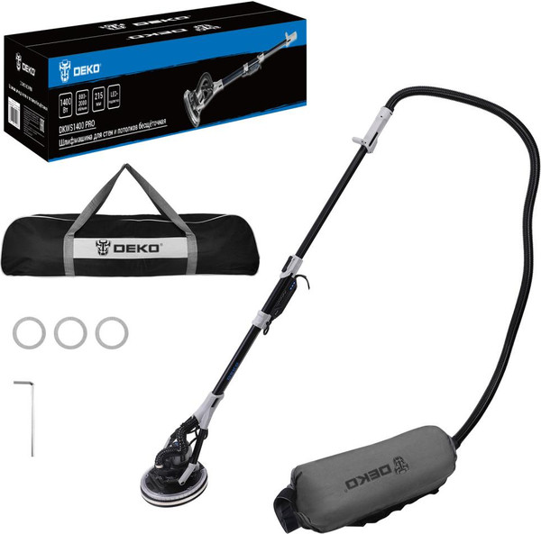 Изображение товара Шлифовальная машина для стен Deko DKWS1400 PRO / 085-1062