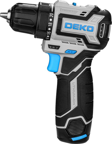 Изображение товара Аккумуляторная дрель-шуруповерт Deko Loner 12V PRO / 085-1011