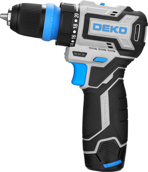 Изображение товара Аккумуляторная дрель-шуруповерт Deko Loner 12V PRO / 085-1121