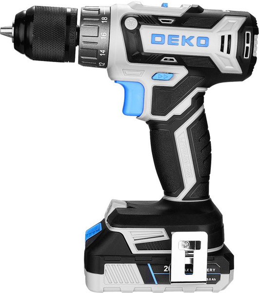 Изображение товара Аккумуляторная дрель-шуруповерт Deko Loner 20V / 085-1006