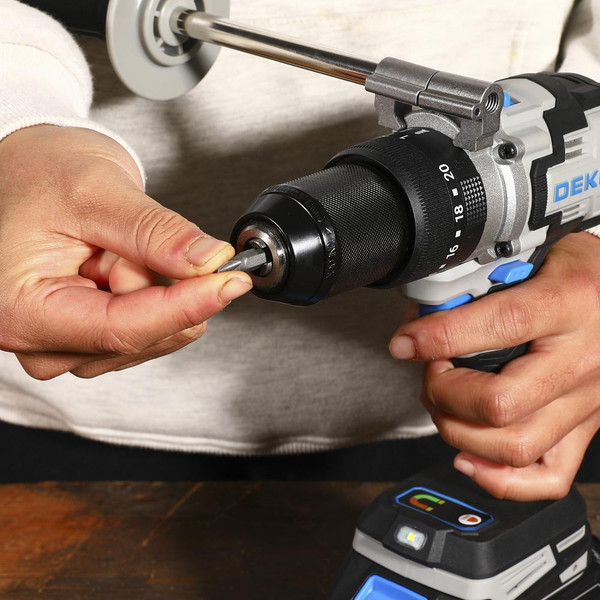 Изображение товара Аккумуляторная дрель-шуруповерт Deko DKCID20 PRO / 063-4457