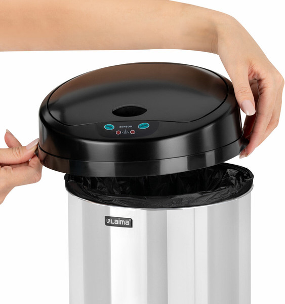 Изображение товара Сенсорное мусорное ведро Laima 609326 (12л)