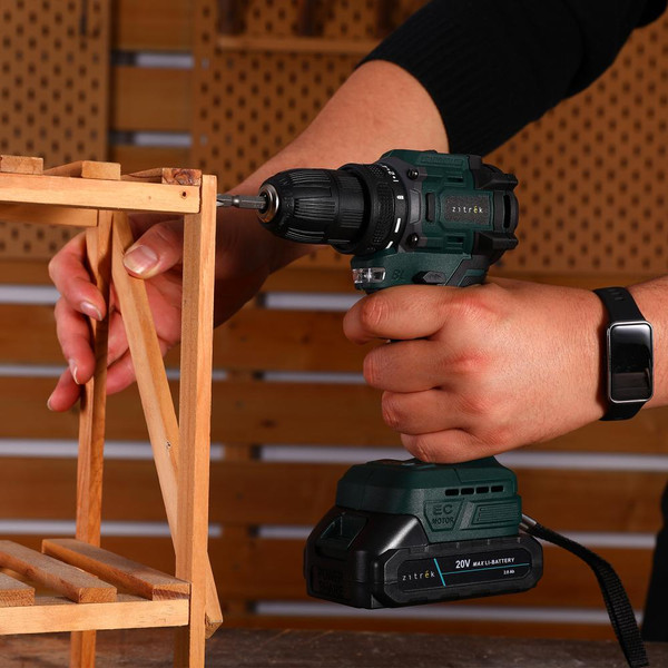 Изображение товара Аккумуляторная дрель-шуруповерт Zitrek Greenpower 20 PRO / 085-1313