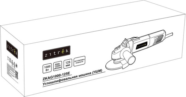 Изображение товара Угловая шлифовальная машина Zitrek ZKAG1000-125E / 085-1033