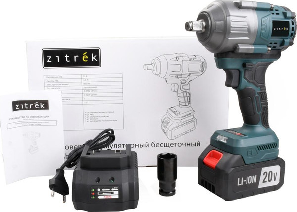 Изображение товара Аккумуляторный гайковерт Zitrek Crusher 20 PRO / 085-1019