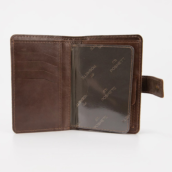 Изображение товара Портмоне Poshete 604-087/1-V/NP-BRW (коричневый)