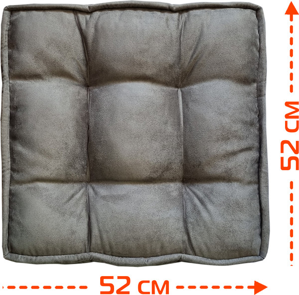 Изображение товара Подушка на стул MATEX Big Pouf / 67-498 (серый)