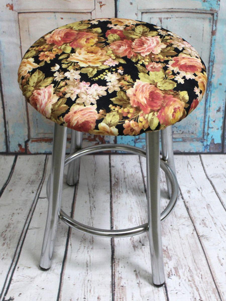 Изображение товара Чехол на табурет MATEX Concept. Line. Гобелен  / 51-572 (черный/розовый)