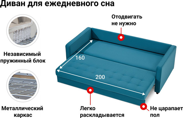 Изображение товара Диван Moon Family Шеффилд 121 / 80629477