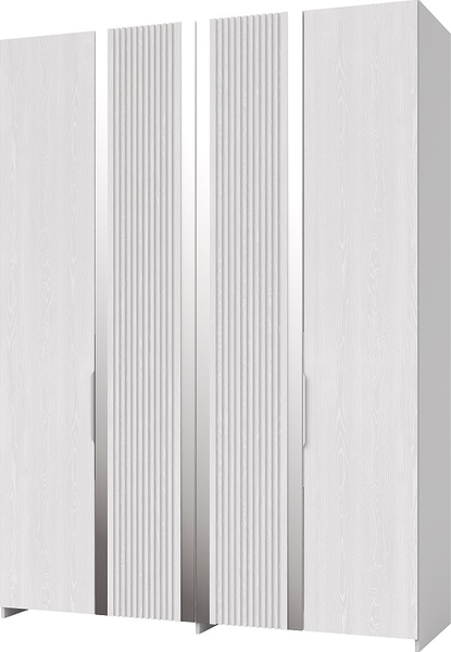 Изображение товара Комплект мебели для спальни Мебель-КМК Харди 5 КМК 1008 (белый текстурный/М3 ясень белый текстурный)