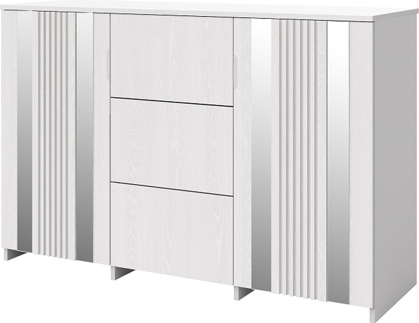 Изображение товара Комплект мебели для спальни Мебель-КМК Харди 5 КМК 1008 (белый текстурный/М3 ясень белый текстурный)