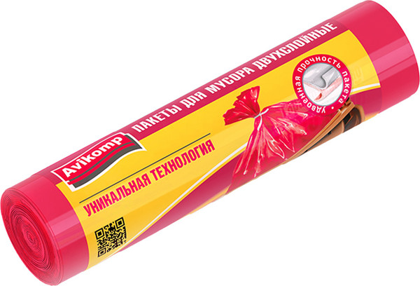 Изображение товара Пакеты для мусора Avikomp Уникальные технологии / 7709 (вишневый, 5шт)