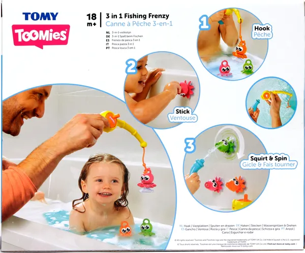 Изображение товара Игра для ванной Toomies Рыбалка 3в1 / 65976