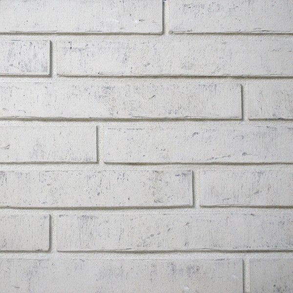 Изображение товара Декоративный камень бетонный Petra Клинкерный кирпич 18П1 (белый/светло-белый)