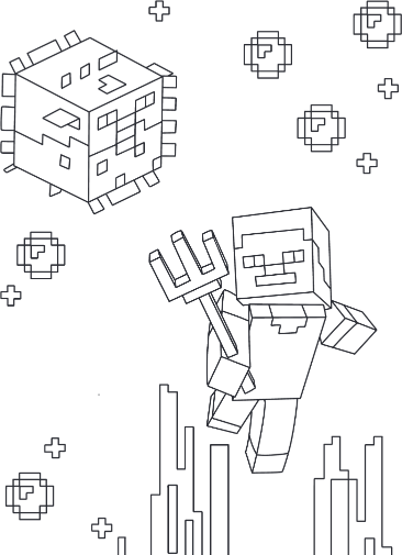 Изображение товара Раскраска Бомбора Мегакрутая раскраска Майнкрафт. Зажги свой мир красками!