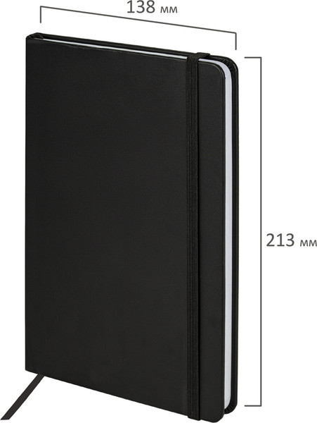 Изображение товара Ежедневник Brauberg Basic / 116227 (80л, черный)