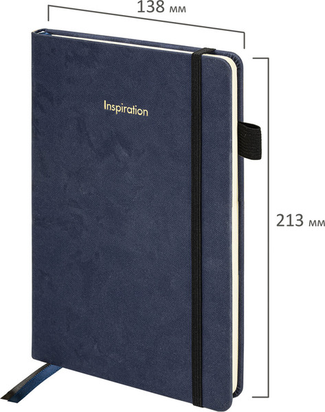 Изображение товара Ежедневник Brauberg Velvet / 116239 (80л, синий)