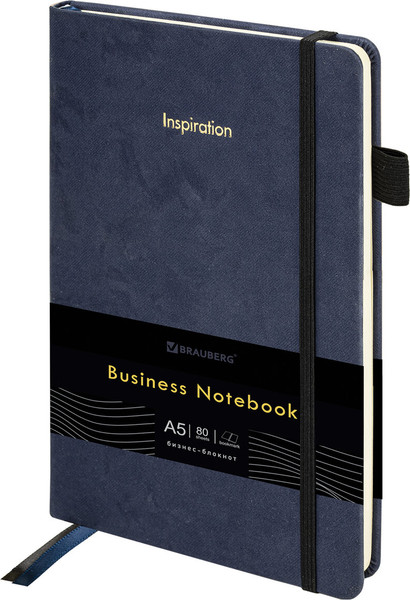 Изображение товара Ежедневник Brauberg Velvet / 116239 (80л, синий)