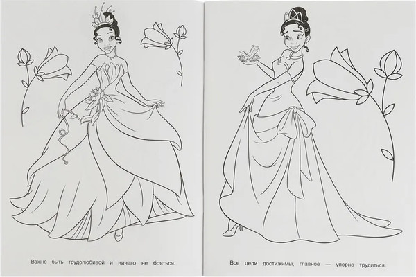 Изображение товара Набор раскрасок Умка Раскраска Принцессы и питомцы 6 в 1, мягкая обложка