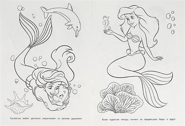 Изображение товара Набор раскрасок Умка Раскраска Принцессы и питомцы 6 в 1, мягкая обложка