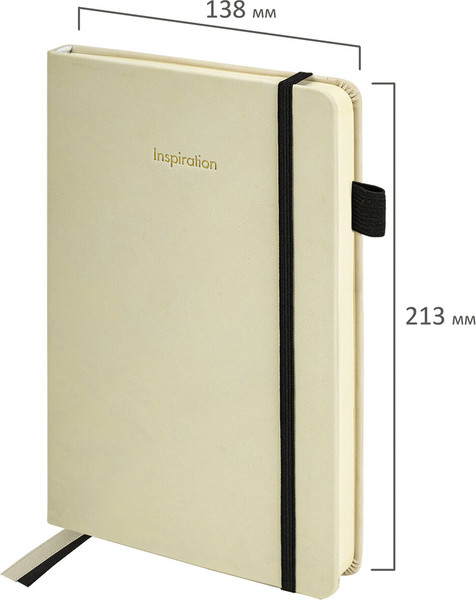 Изображение товара Ежедневник Brauberg Velvet / 116244 (160л, бежевый)