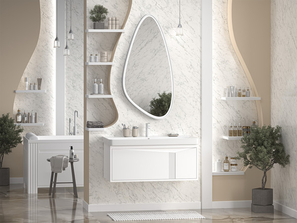 Изображение товара Тумба под умывальник Brevita Cascade 100 / CAS-09100-011Я