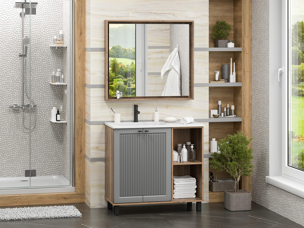 Изображение товара Тумба под умывальник Brevita Lumus 90 / LUM-06070-0842ЯL