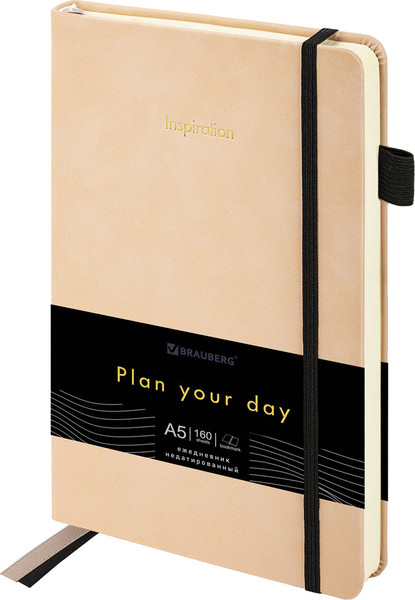 Изображение товара Ежедневник Brauberg Velvet / 116246 (160л, розовый)