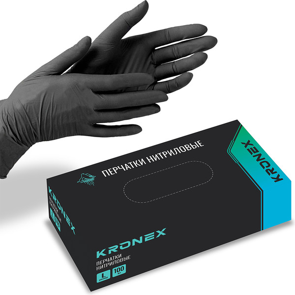 Изображение товара Перчатки защитные Kronex Нитриловые / PER-0049 (L)