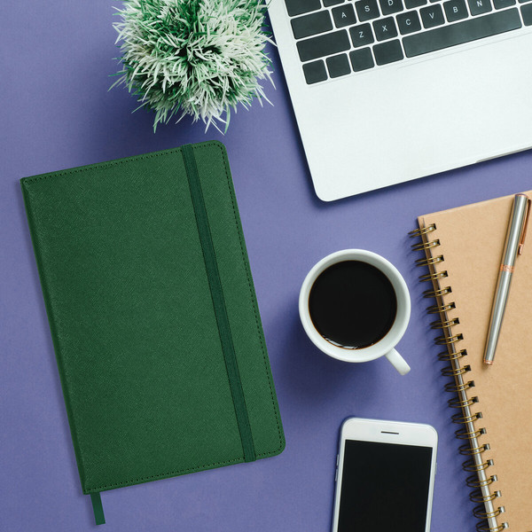 Изображение товара Ежедневник Brauberg Base / 116257 (160л, темно-зеленый)