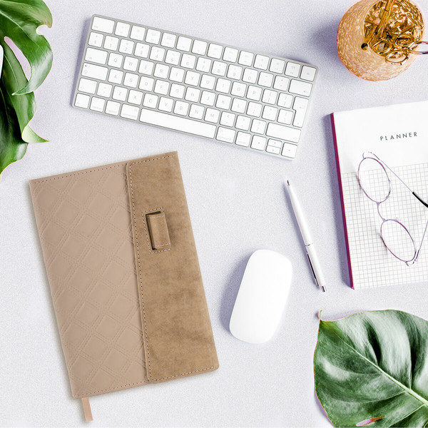 Изображение товара Ежедневник Brauberg Stitch / 116590 (160л, бежевый)