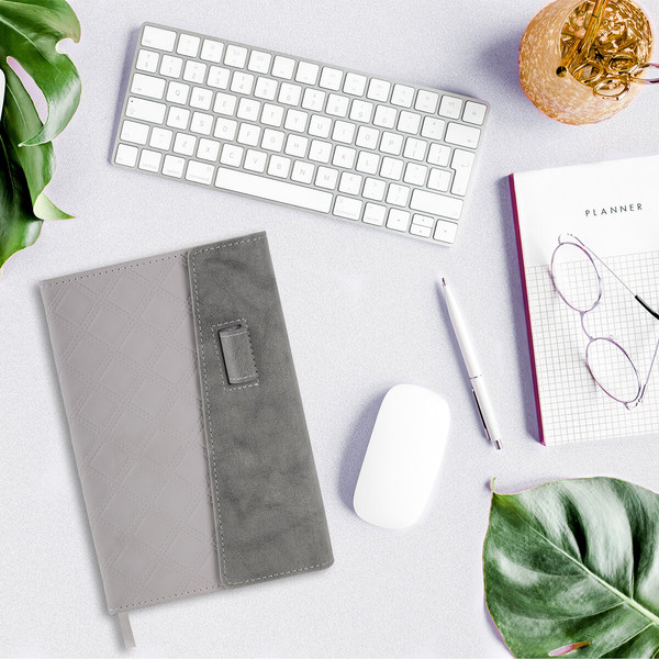 Изображение товара Ежедневник Brauberg Stitch / 116591 (160л, серый)